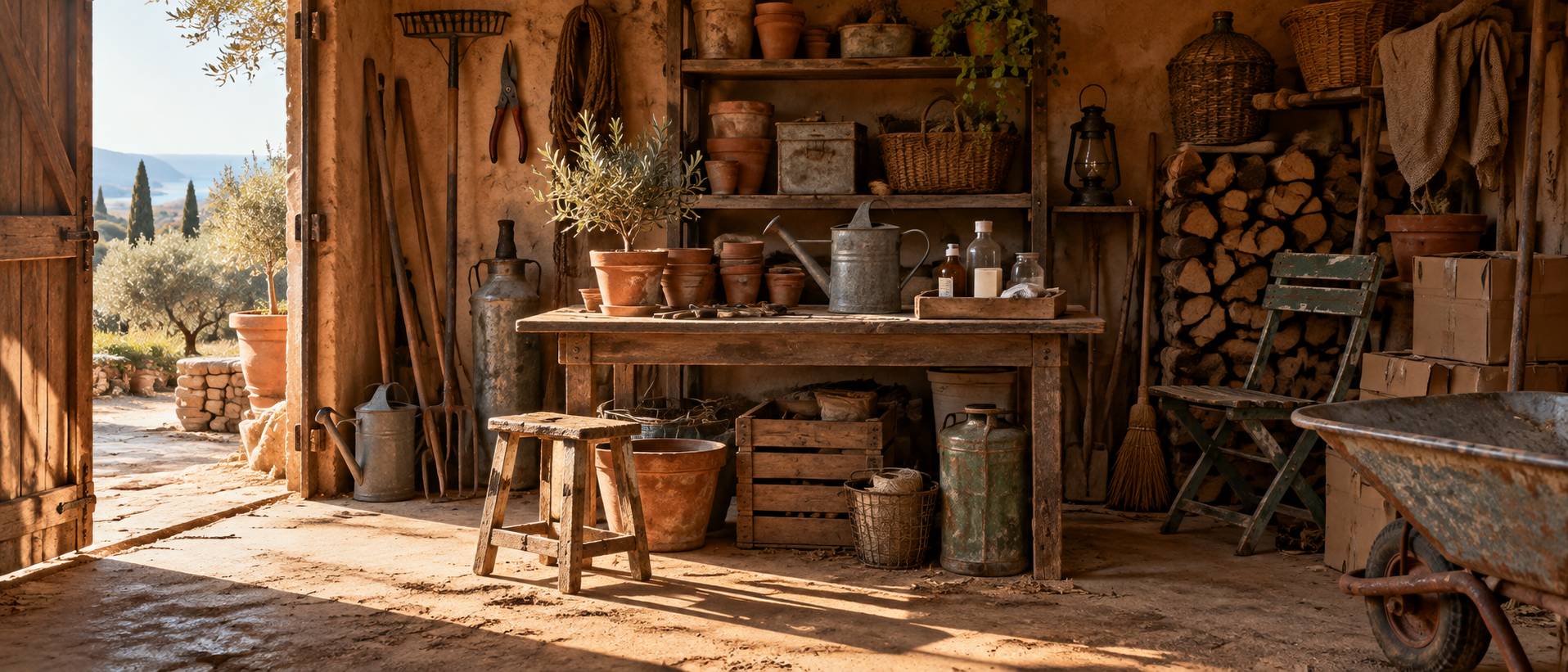 Illustration éditoriale du sujet : Débarras d'un cabanon varois : ce qu'on y trouve toujours