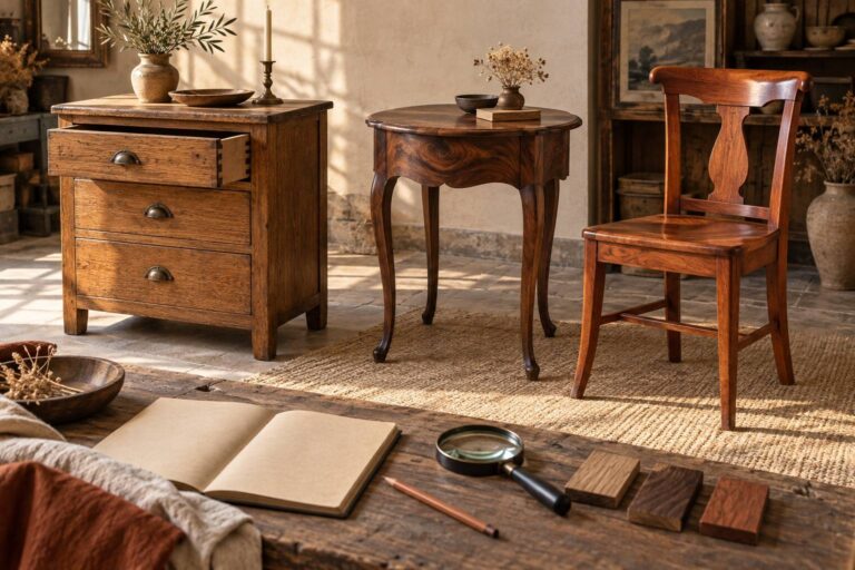Reconnaître un style de meuble : chêne, noyer, merisier
